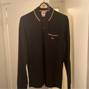 Lacoste Mens Long Sleeved Polo  size  L